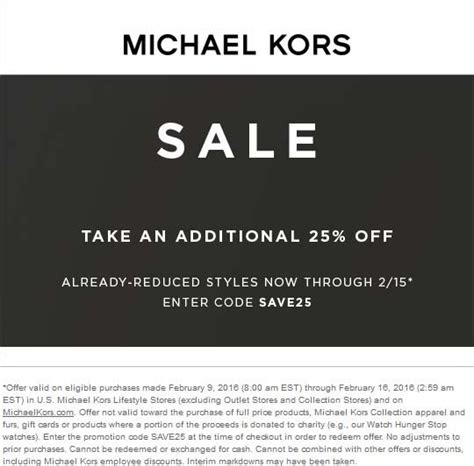 promo codes for michael kors canada|michael kors extra discount code.